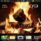 Förutom levande bakgrundsbild till Android Live clock ström, ladda ner gratis live wallpaper APK Fireplace video HD andra.