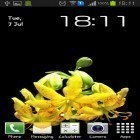 Förutom levande bakgrundsbild till Android Beautiful snowflakes ström, ladda ner gratis live wallpaper APK Flower bud andra.