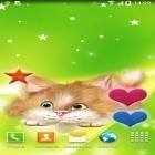 Förutom levande bakgrundsbild till Android Real butterflies ström, ladda ner gratis live wallpaper APK Funny cat andra.