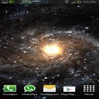 Förutom levande bakgrundsbild till Android Best clock 3D ström, ladda ner gratis live wallpaper APK Galactic core andra.