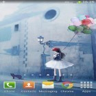 Förutom levande bakgrundsbild till Android Night beach ström, ladda ner gratis live wallpaper APK Girl and rainy day andra.