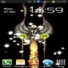 Förutom levande bakgrundsbild till Android Wild ström, ladda ner gratis live wallpaper APK Glitter angel andra.