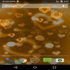 Förutom levande bakgrundsbild till Android Magic crystal ström, ladda ner gratis live wallpaper APK Glow heart andra.