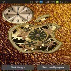 Ladda ner Live Wallpaper Golden apple clock för stationära mobiler och surfplattor.