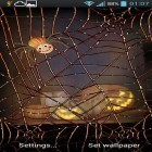 Förutom levande bakgrundsbild till Android Hearts by Kittehface Software ström, ladda ner gratis live wallpaper APK Halloween: Spider andra.