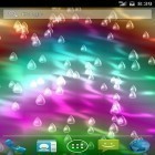 Förutom levande bakgrundsbild till Android Magic crystal ström, ladda ner gratis live wallpaper APK Light rain andra.
