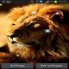 Förutom levande bakgrundsbild till Android Wolf animated ström, ladda ner gratis live wallpaper APK Lions andra.