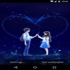 Förutom levande bakgrundsbild till Android Spring flowers 3D ström, ladda ner gratis live wallpaper APK Love and heart andra.