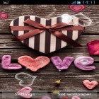 Förutom levande bakgrundsbild till Android Lighting bulb ström, ladda ner gratis live wallpaper APK Love hearts andra.