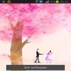 Förutom levande bakgrundsbild till Android Stripe ICS pro ström, ladda ner gratis live wallpaper APK Love tree andra.