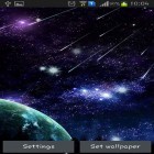 Förutom levande bakgrundsbild till Android Metaballs liquid HD ström, ladda ner gratis live wallpaper APK Meteor andra.