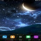 Förutom levande bakgrundsbild till Android Magic crystal ström, ladda ner gratis live wallpaper APK Moon and stars andra.