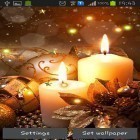 Förutom levande bakgrundsbild till Android Christmas tree ström, ladda ner gratis live wallpaper APK New Year candles andra.