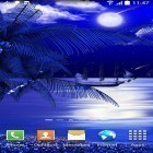 Förutom levande bakgrundsbild till Android Egypt 3D ström, ladda ner gratis live wallpaper APK Night beach andra.
