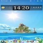 Förutom levande bakgrundsbild till Android Falling leaves HD ström, ladda ner gratis live wallpaper APK Ocean aquarium 3D: Turtle Isle andra.