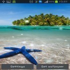 Förutom levande bakgrundsbild till Android Frozen flowers ström, ladda ner gratis live wallpaper APK Paradise island andra.