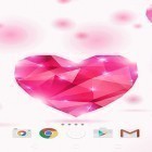 Förutom levande bakgrundsbild till Android Hypno clock ström, ladda ner gratis live wallpaper APK Pink diamonds andra.