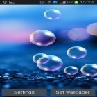 Förutom levande bakgrundsbild till Android Grass ström, ladda ner gratis live wallpaper APK Popping bubbles andra.