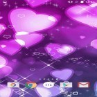 Förutom levande bakgrundsbild till Android Sport ström, ladda ner gratis live wallpaper APK Purple hearts andra.