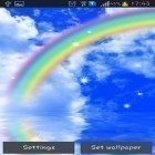Förutom levande bakgrundsbild till Android Thunder ström, ladda ner gratis live wallpaper APK Rainbow andra.