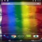 Förutom levande bakgrundsbild till Android Volcano 3D ström, ladda ner gratis live wallpaper APK Rainbow flag andra.