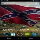 Förutom levande bakgrundsbild till Android Galactic core ström, ladda ner gratis live wallpaper APK Rebel flag andra.