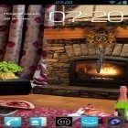 Förutom levande bakgrundsbild till Android Blue skies ström, ladda ner gratis live wallpaper APK Romantic fireplace andra.