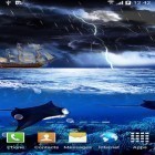 Förutom levande bakgrundsbild till Android Lighthouse 3D ström, ladda ner gratis live wallpaper APK Storm andra.