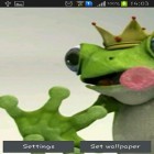Förutom levande bakgrundsbild till Android Love wishes ström, ladda ner gratis live wallpaper APK Royal frog andra.