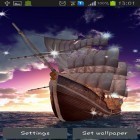 Förutom levande bakgrundsbild till Android Rotations ström, ladda ner gratis live wallpaper APK Sailing ship andra.