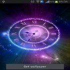 Förutom levande bakgrundsbild till Android Valentines Day by orchid ström, ladda ner gratis live wallpaper APK Shining clock andra.