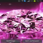 Förutom levande bakgrundsbild till Android Matrix 3D сubes ström, ladda ner gratis live wallpaper APK Shiny diamonds andra.