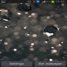 Förutom levande bakgrundsbild till Android Spectrum ström, ladda ner gratis live wallpaper APK Shiny rain HD andra.