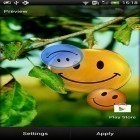 Förutom levande bakgrundsbild till Android Neon leaf fall ström, ladda ner gratis live wallpaper APK Smiles andra.