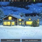 Förutom levande bakgrundsbild till Android Light rain ström, ladda ner gratis live wallpaper APK Snow HD andra.