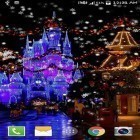 Förutom levande bakgrundsbild till Android Fresh Leaves ström, ladda ner gratis live wallpaper APK Snow: Night city andra.