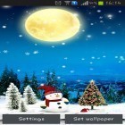 Förutom levande bakgrundsbild till Android Woody land ström, ladda ner gratis live wallpaper APK Snowfall andra.