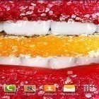 Förutom levande bakgrundsbild till Android Forest ström, ladda ner gratis live wallpaper APK Sugar lips andra.