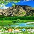Förutom levande bakgrundsbild till Android Lonely tree ström, ladda ner gratis live wallpaper APK Summer landscape andra.