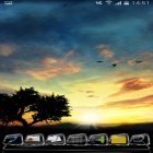 Förutom levande bakgrundsbild till Android Bricks Pro ström, ladda ner gratis live wallpaper APK Sunset Hill andra.