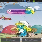 Förutom levande bakgrundsbild till Android Sunset by Twobit ström, ladda ner gratis live wallpaper APK The Smurfs andra.