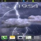 Förutom levande bakgrundsbild till Android Orange ström, ladda ner gratis live wallpaper APK Thunderstorm andra.