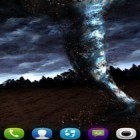 Förutom levande bakgrundsbild till Android Lion ström, ladda ner gratis live wallpaper APK Tornado 3D andra.