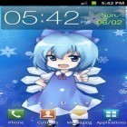 Förutom levande bakgrundsbild till Android Clock, calendar, battery ström, ladda ner gratis live wallpaper APK Touhou Cirno andra.