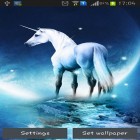 Förutom levande bakgrundsbild till Android Fluid ström, ladda ner gratis live wallpaper APK Unicorn andra.