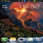 Förutom levande bakgrundsbild till Android Rain drop by iim mobile ström, ladda ner gratis live wallpaper APK Volcano andra.