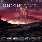 Förutom levande bakgrundsbild till Android Sakura garden ström, ladda ner gratis live wallpaper APK Volcano 3D andra.
