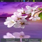 Förutom levande bakgrundsbild till Android Flowers 3D ström, ladda ner gratis live wallpaper APK Water drop: Flowers and leaves andra.