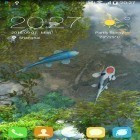 Förutom levande bakgrundsbild till Android Real snow ström, ladda ner gratis live wallpaper APK Water garden andra.