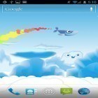 Förutom levande bakgrundsbild till Android Peaceful ström, ladda ner gratis live wallpaper APK Whale trail andra.